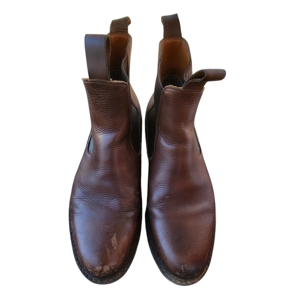 Beckett Simonon Bolton Brown Leather Chelsea Boots Mens 10 Handcrafted 17892-071
